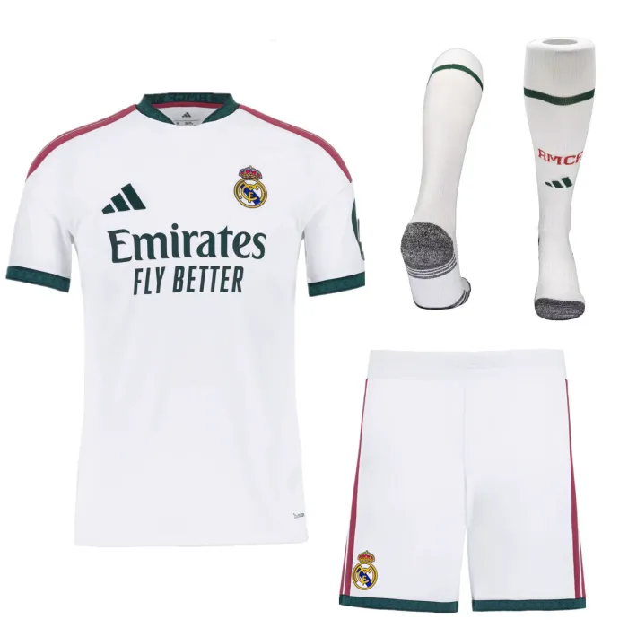 Kids Real Madrid Home Jersey Suit & Socks 26/27