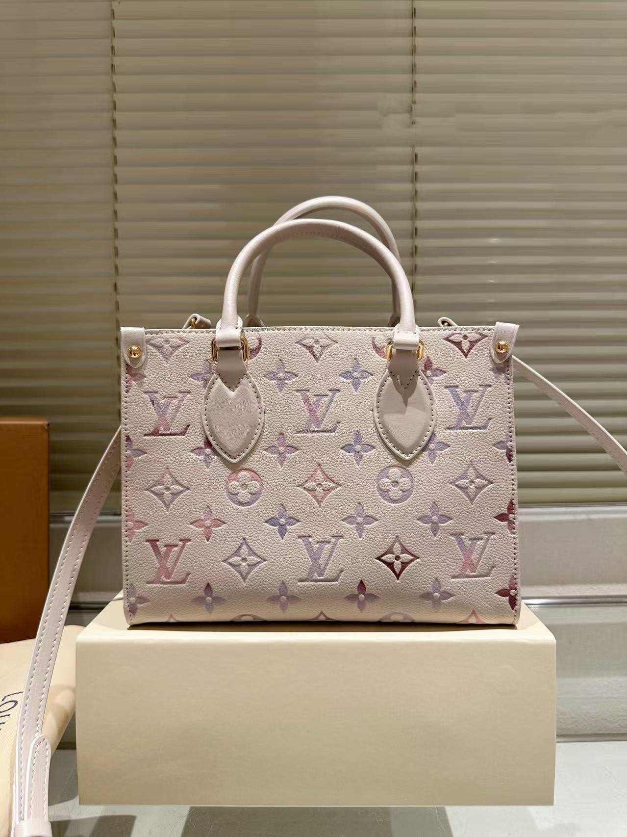 Louis Vuitton LV OnTheGo PM Monogram Tote Bag Pink