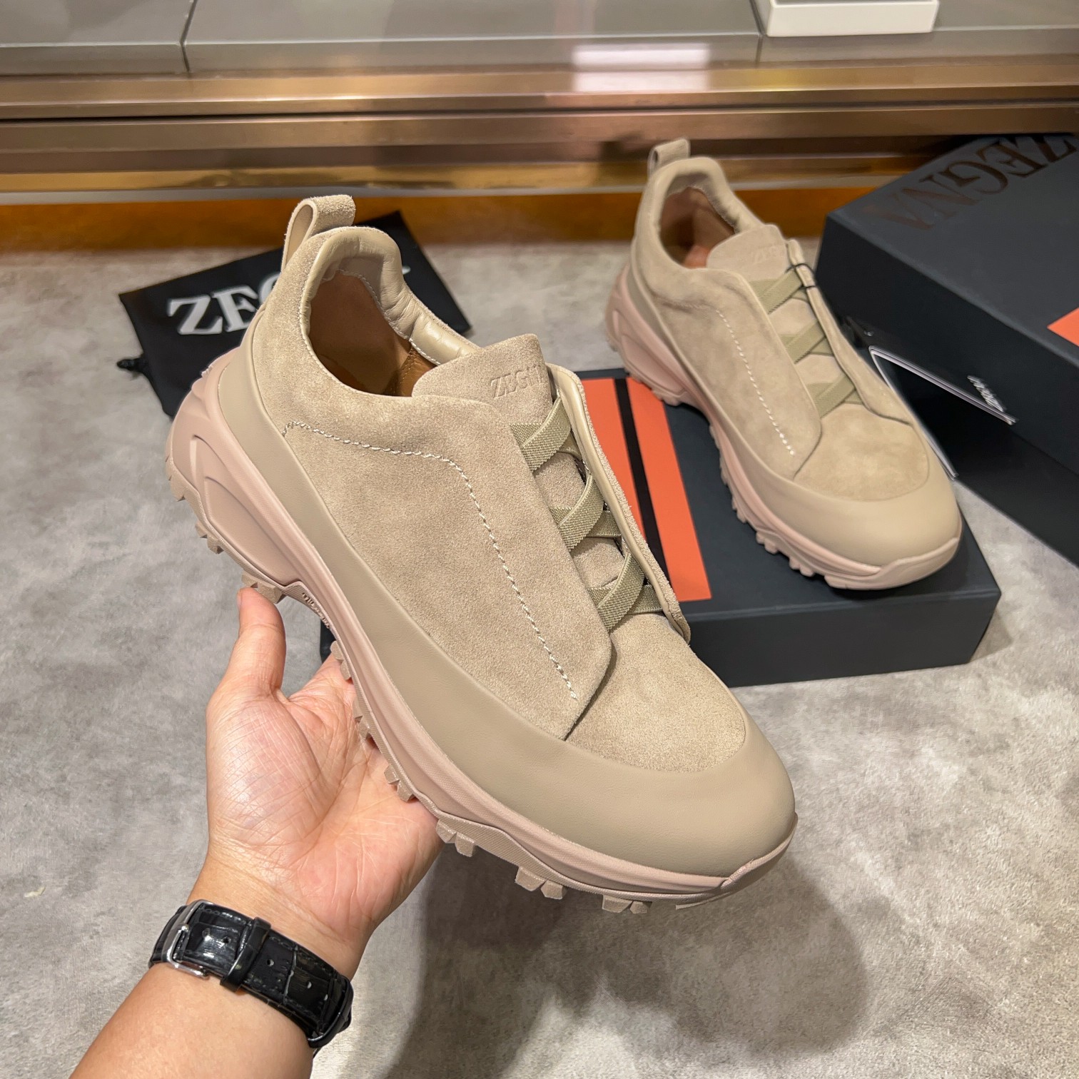 Zegna Triple Stitch™Monte Luxury Sneaker Loafer