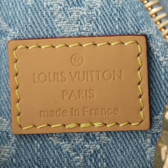 Louis Vuitton LV-Nano Speedy Light Denim Handbag