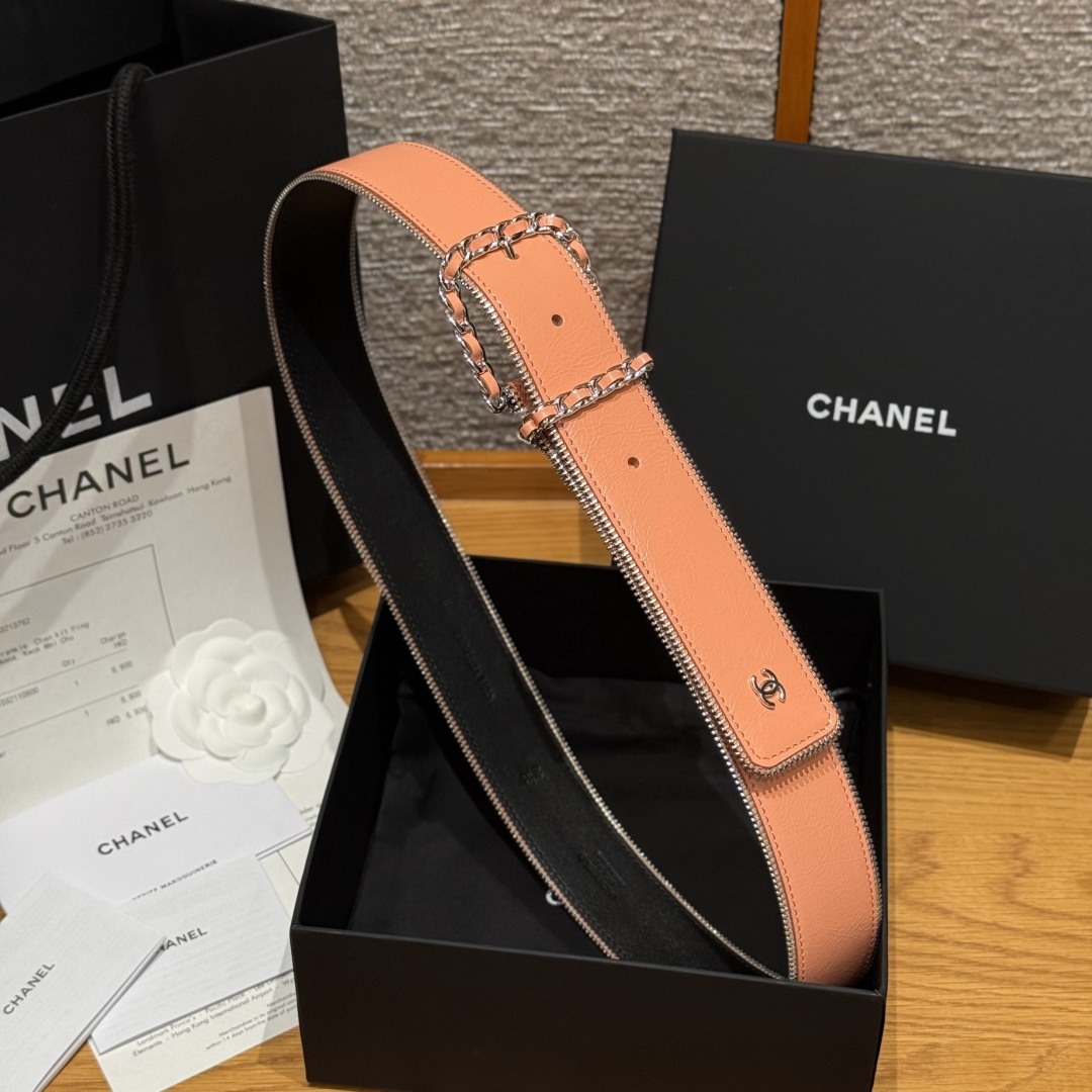 Chanel Luxury Leather Belt 4cm