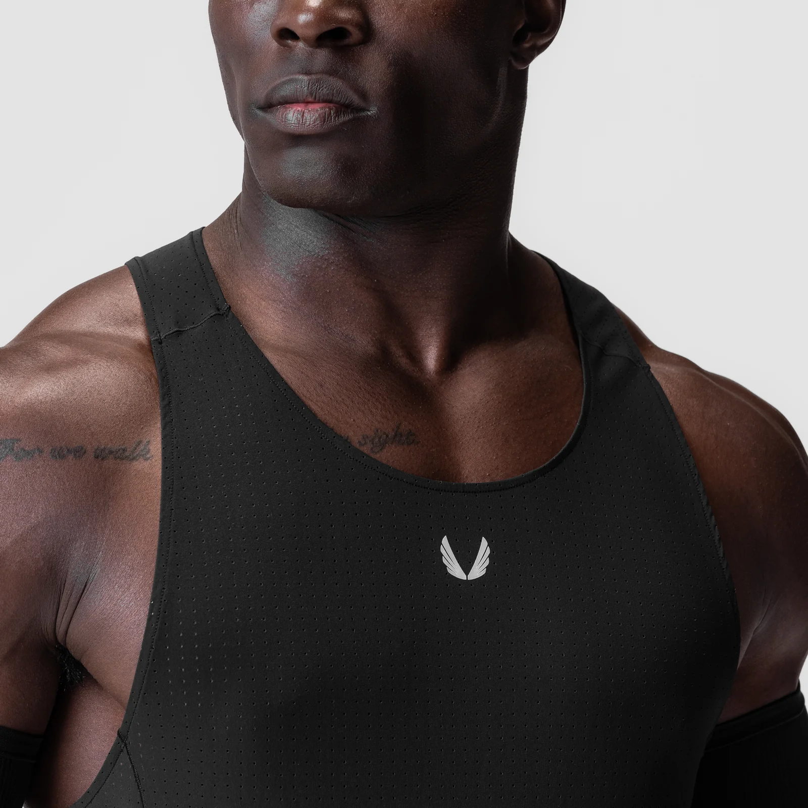 0949. Laser-Vent Singlet Tank - Black