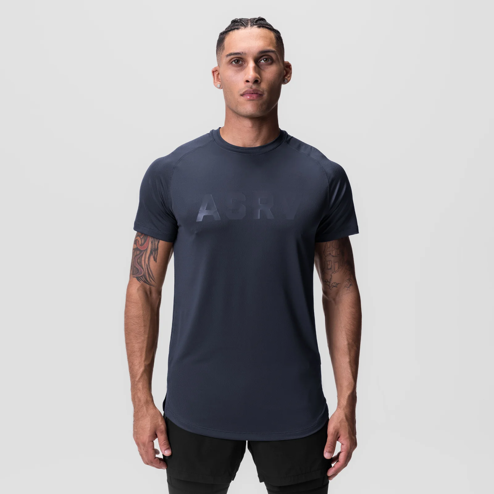 0660. AeroSilver Established Tee - Navy 