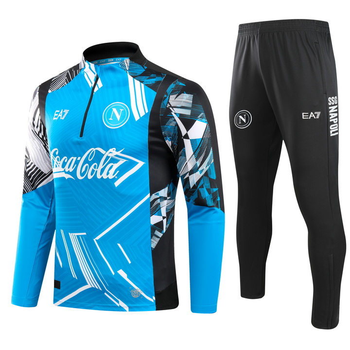 Adult / Kids Naples 24/25 half zipper training suit B974#