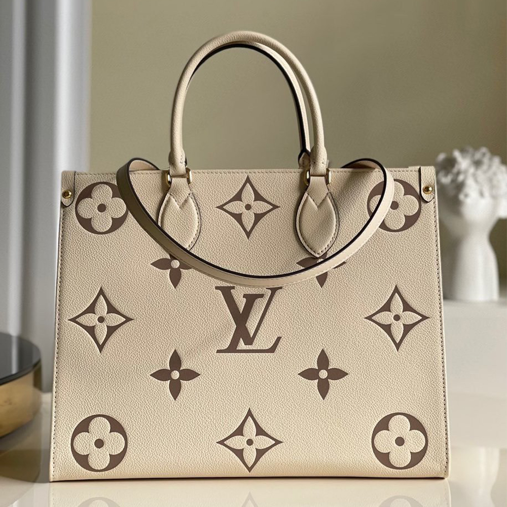 Louis Vuitton LV White Empreinte Onthego MM M45495