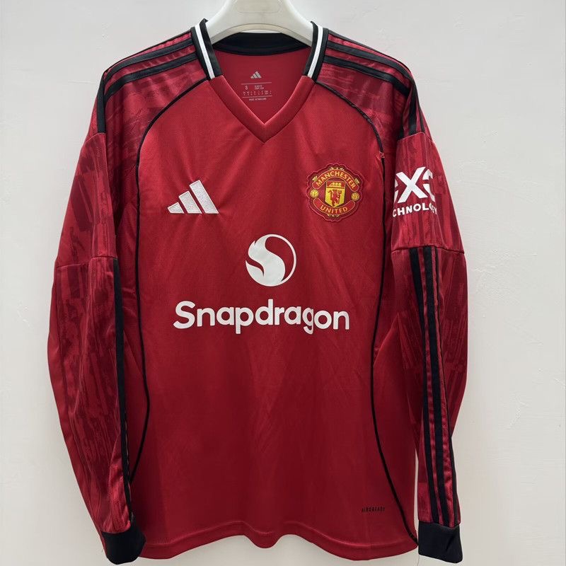 25/26 Manchester United Home Long Sleeve Jersey S-4XL