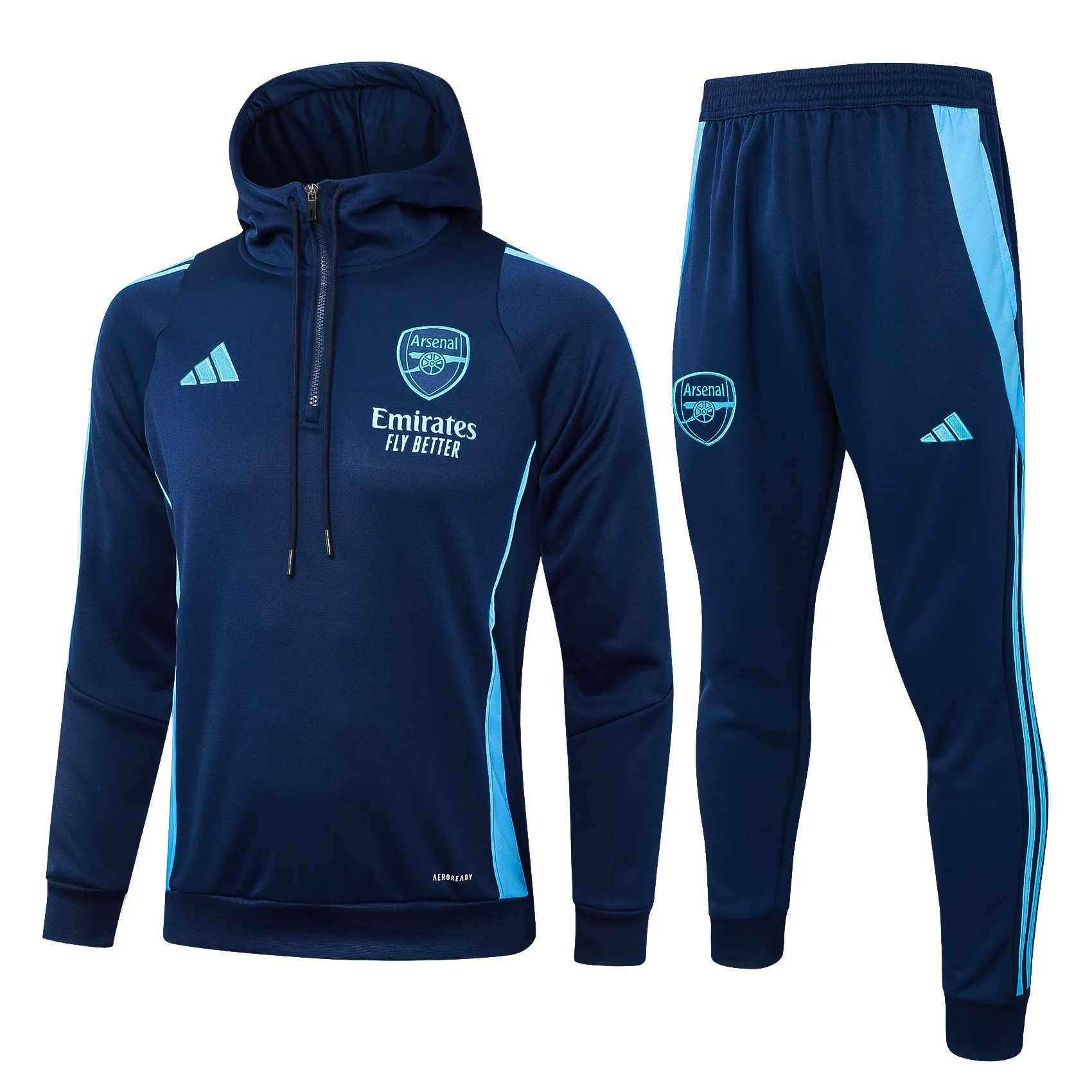 Adult/ Kids 2425 Arsenal half zipper hoodie Training suit F607