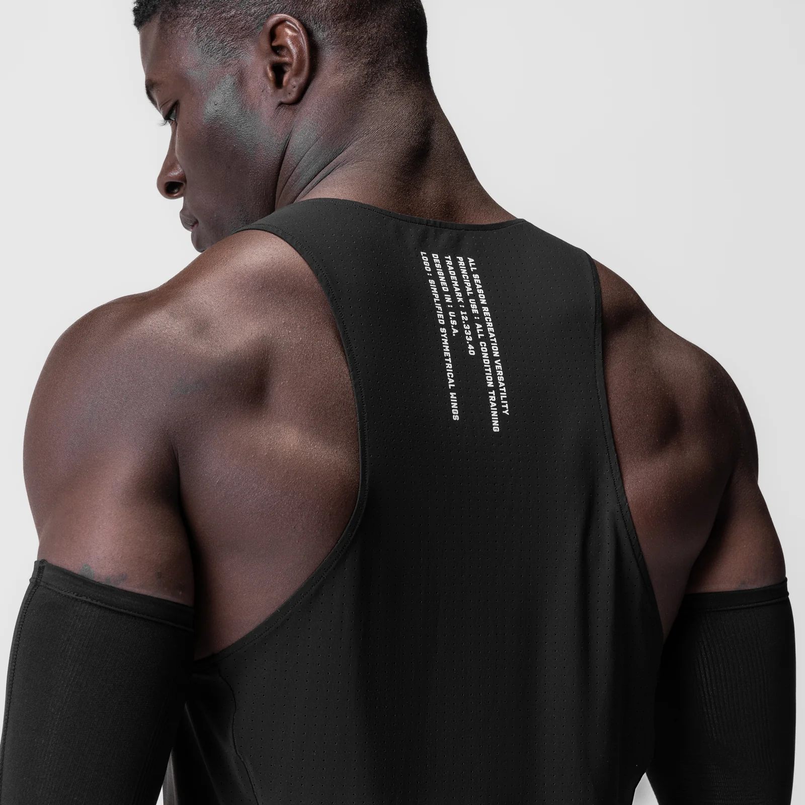 0949. Laser-Vent Singlet Tank - Black
