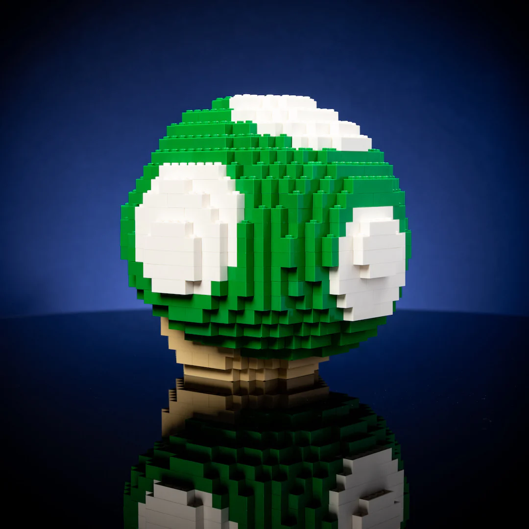 779Pcs Super Mario MOC Green Mushroom