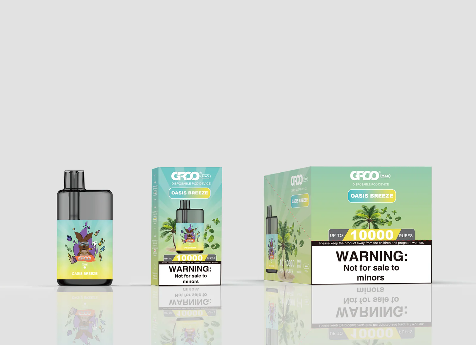 GROO MAX 10K Rechargeable Disposable Vape – Oasis Breeze - Vaba Vape-Shop