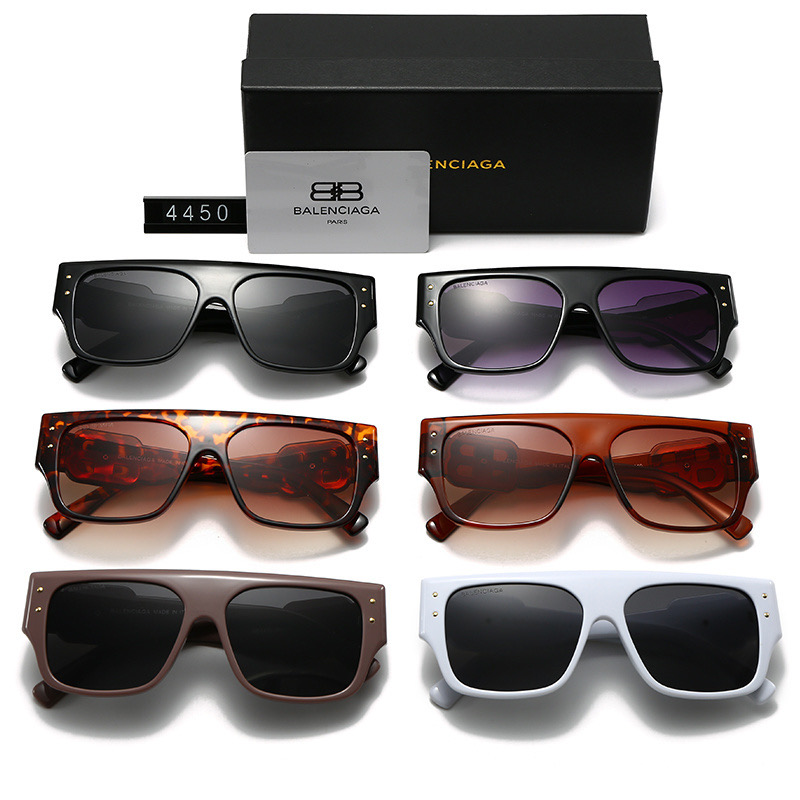 Balenciaga Huge Logo Oversized Flat Top Sunglasses Top quality - KAIROO