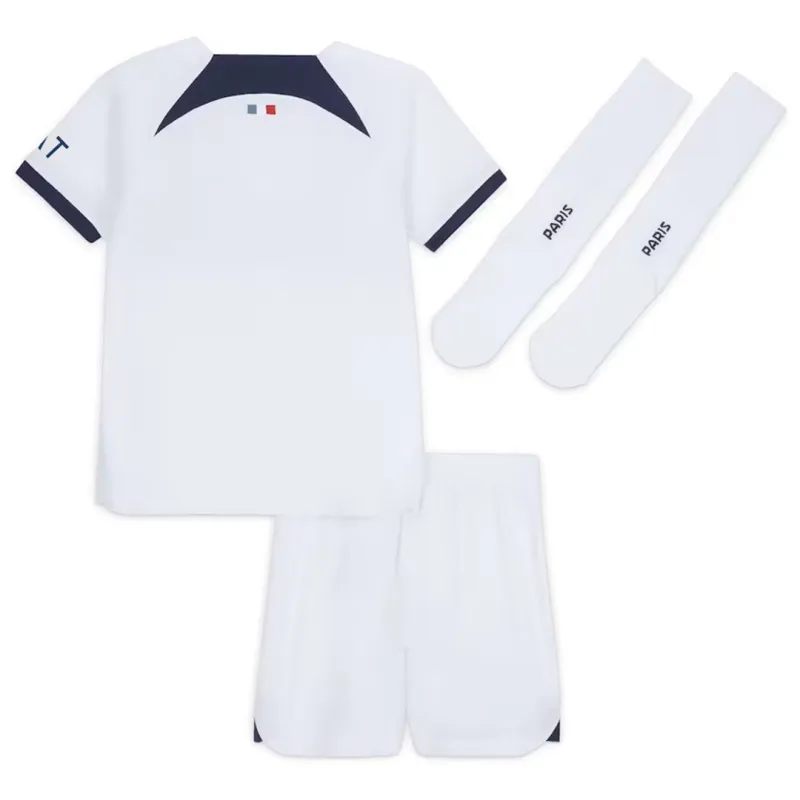 23-24 Kids PSG Away Whole Kit Jersey+Shorts+Socks