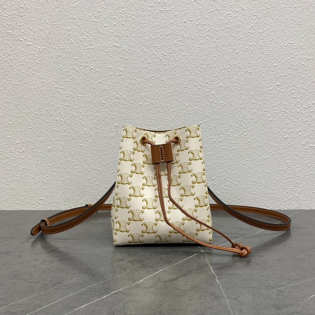 Celine TERENCE Mini Drawstring bucket bag