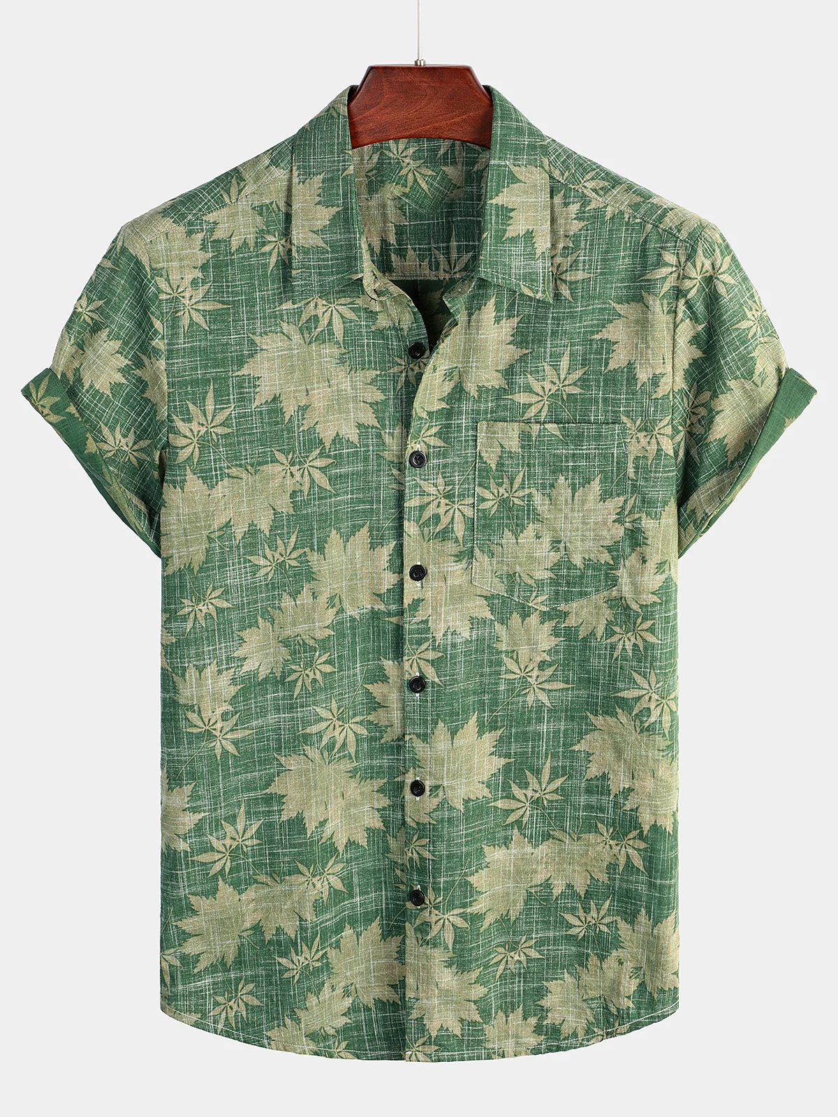 Men's Casual Hawaiian Pocket Shirt