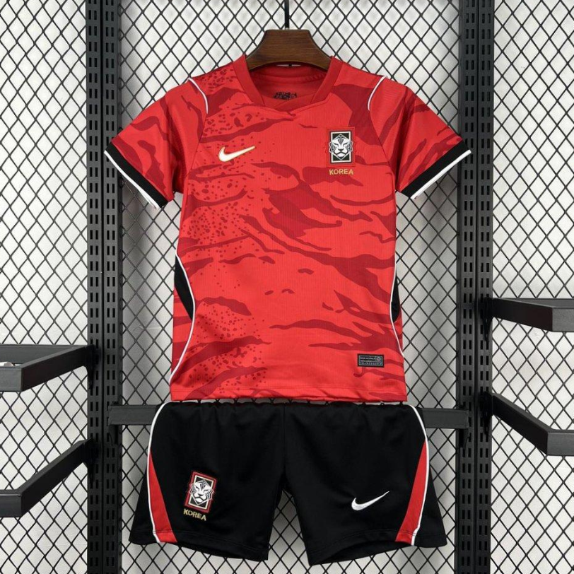 2026 World Cup  Kids South Korea Home Kit 16-28