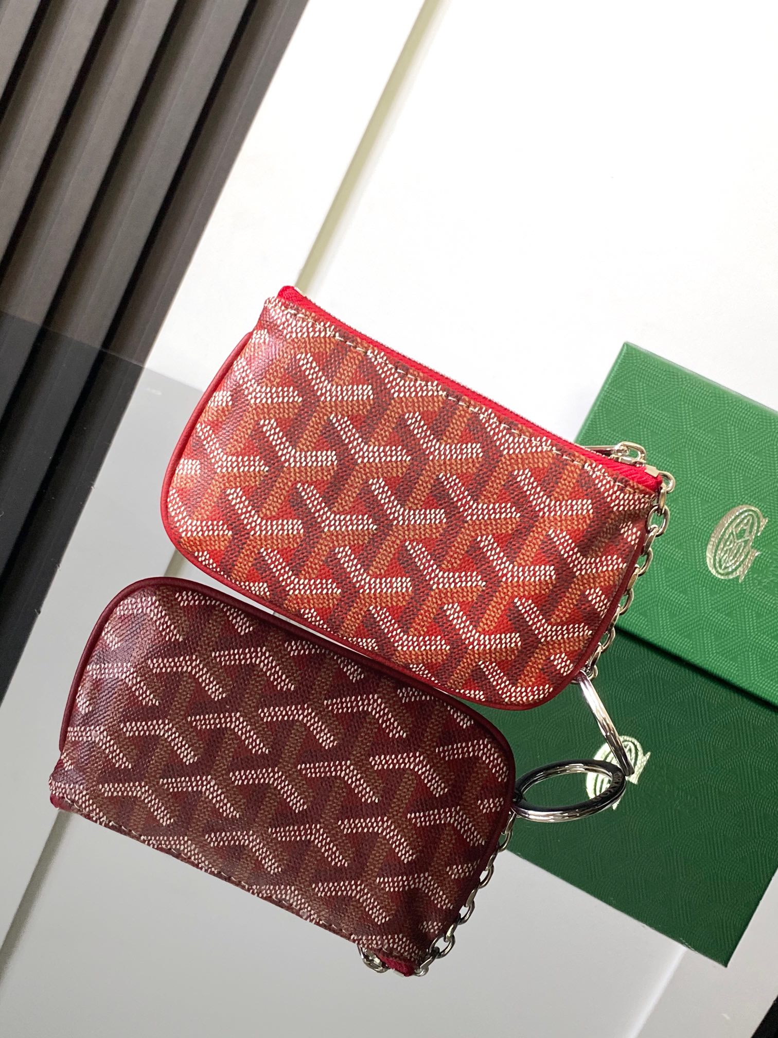 Goyard Sénat Nano Key Pouch-Red