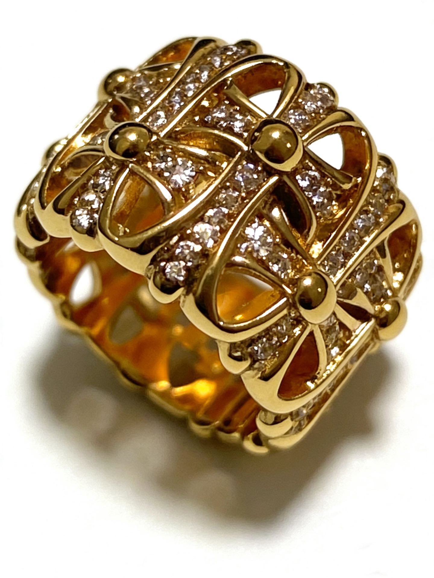 Chrome Hearts Gold Unisex Ring