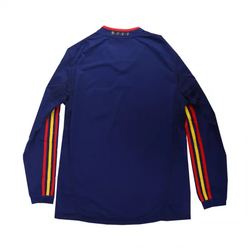 Spain Retro Soccer Jersey Away Long Sleeve Replica World Cup 2010