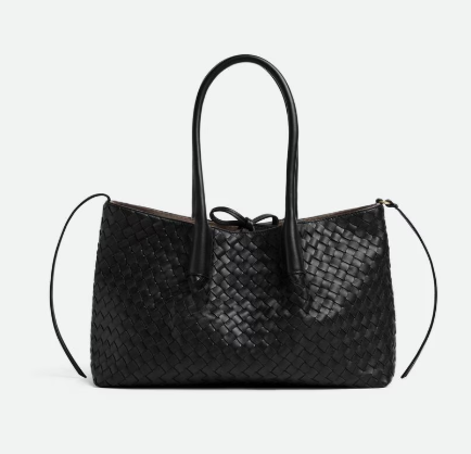 Bottega Veneta Medium Pinacoteca Reversible Bag  in Black Intrecciato leather