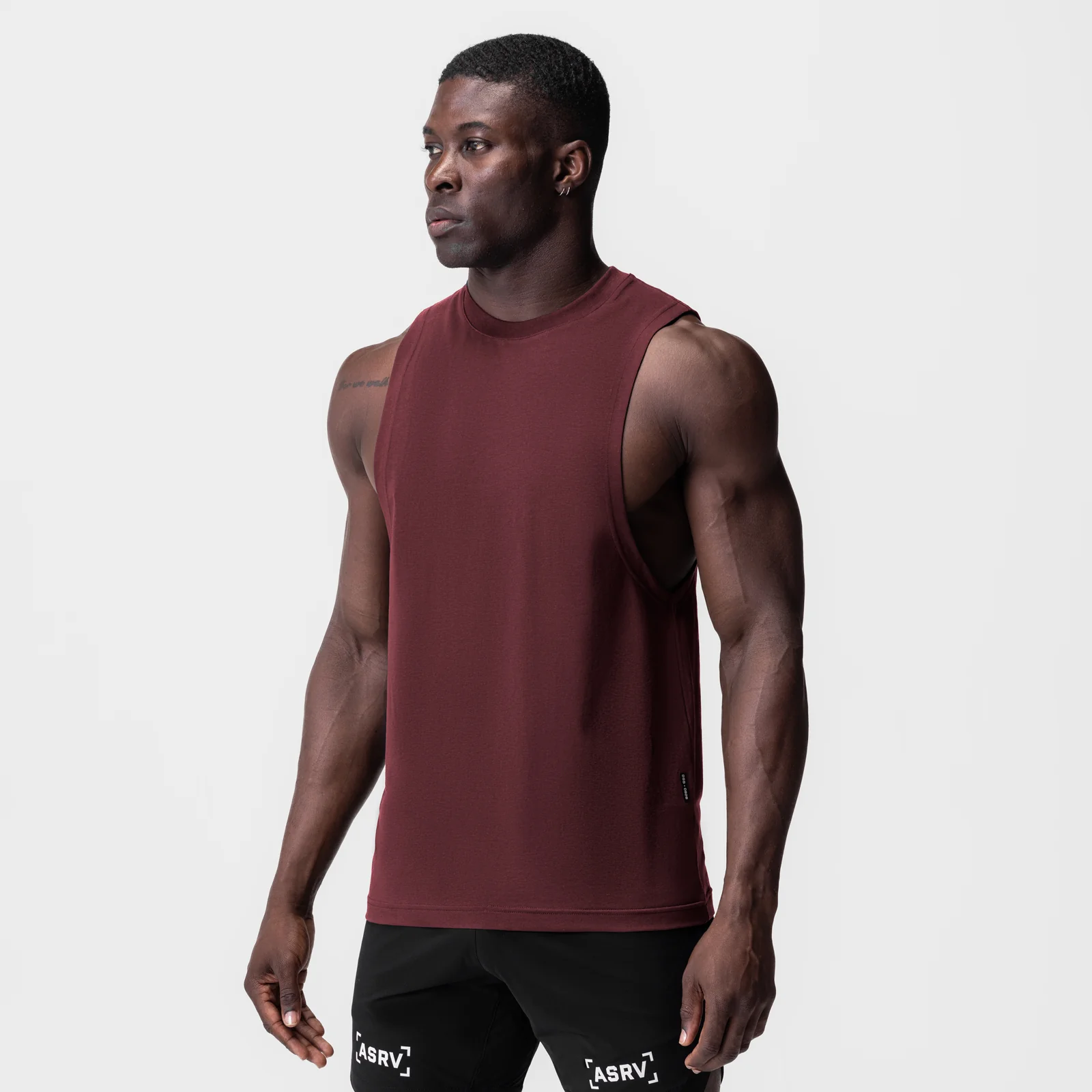 0926. Supima Muscle Tank - Crimson