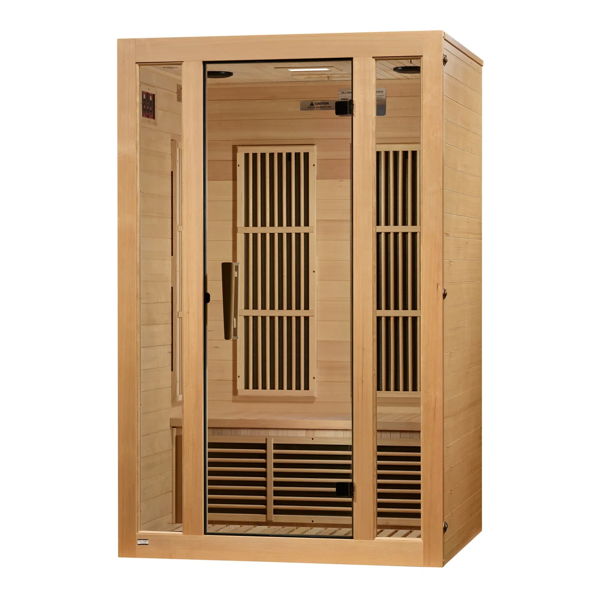 Dynamic Infrared Maxxus 2 - Man Indoor Bluetooth Compatible Hemlock Far Infrared Sauna