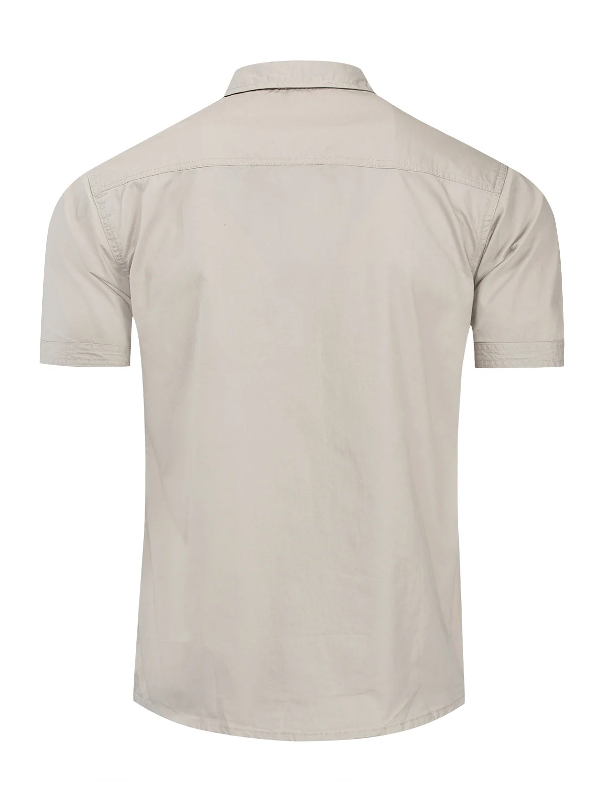 Men's Cotton Casual Outdoor Pocket Short Sleeve Shirt