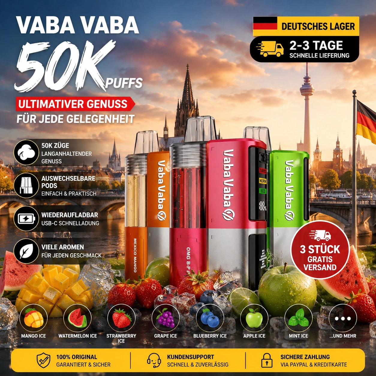 Vaba Vaba V50K 50000 Vape Kit / Pod System