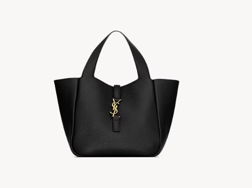 YSL Saint Laurent LE 5 À 7 BABY BEA in grained leather-Black 872469