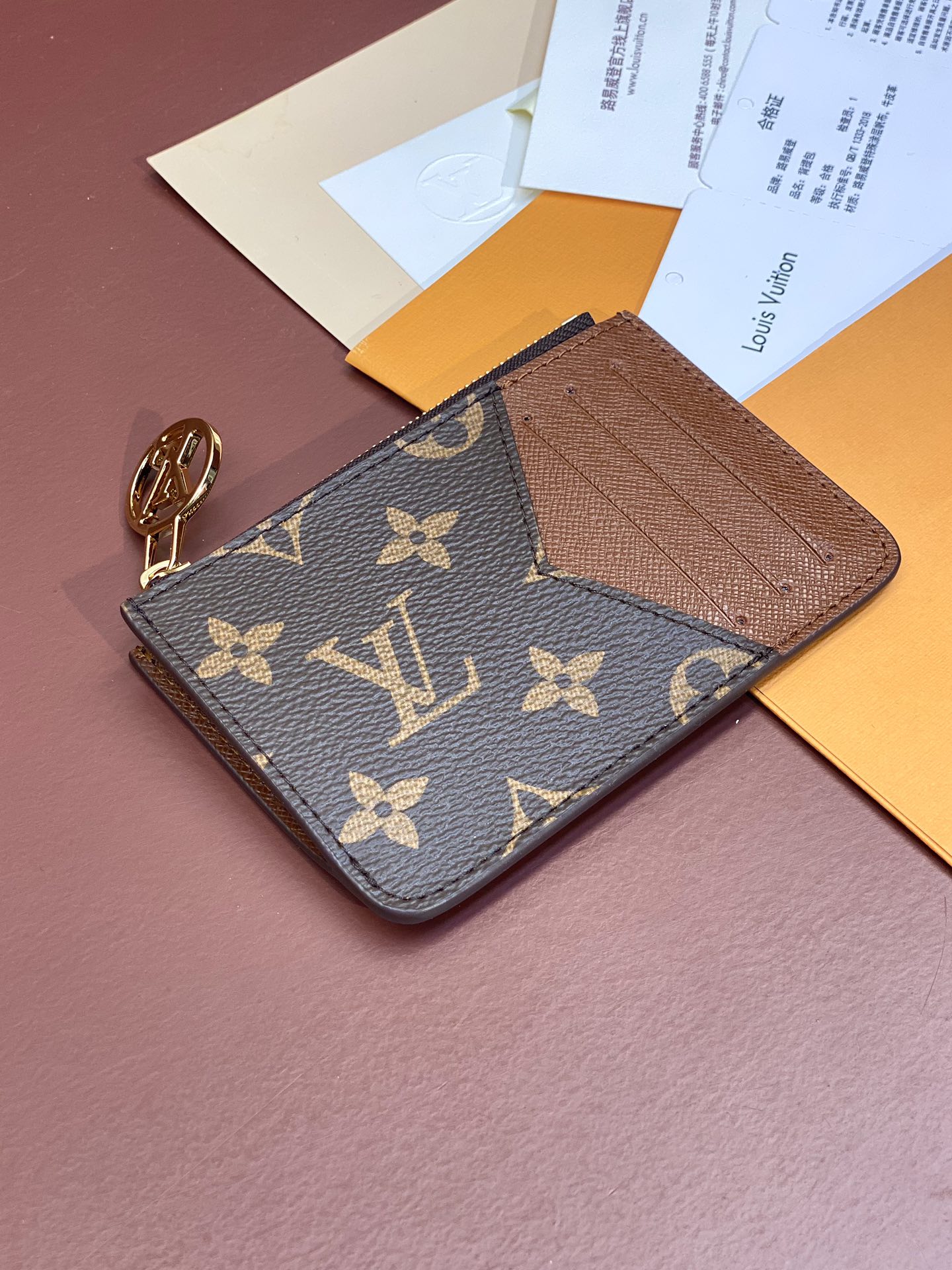 M81880 LV Romy Card Holder Monogram  Canvas