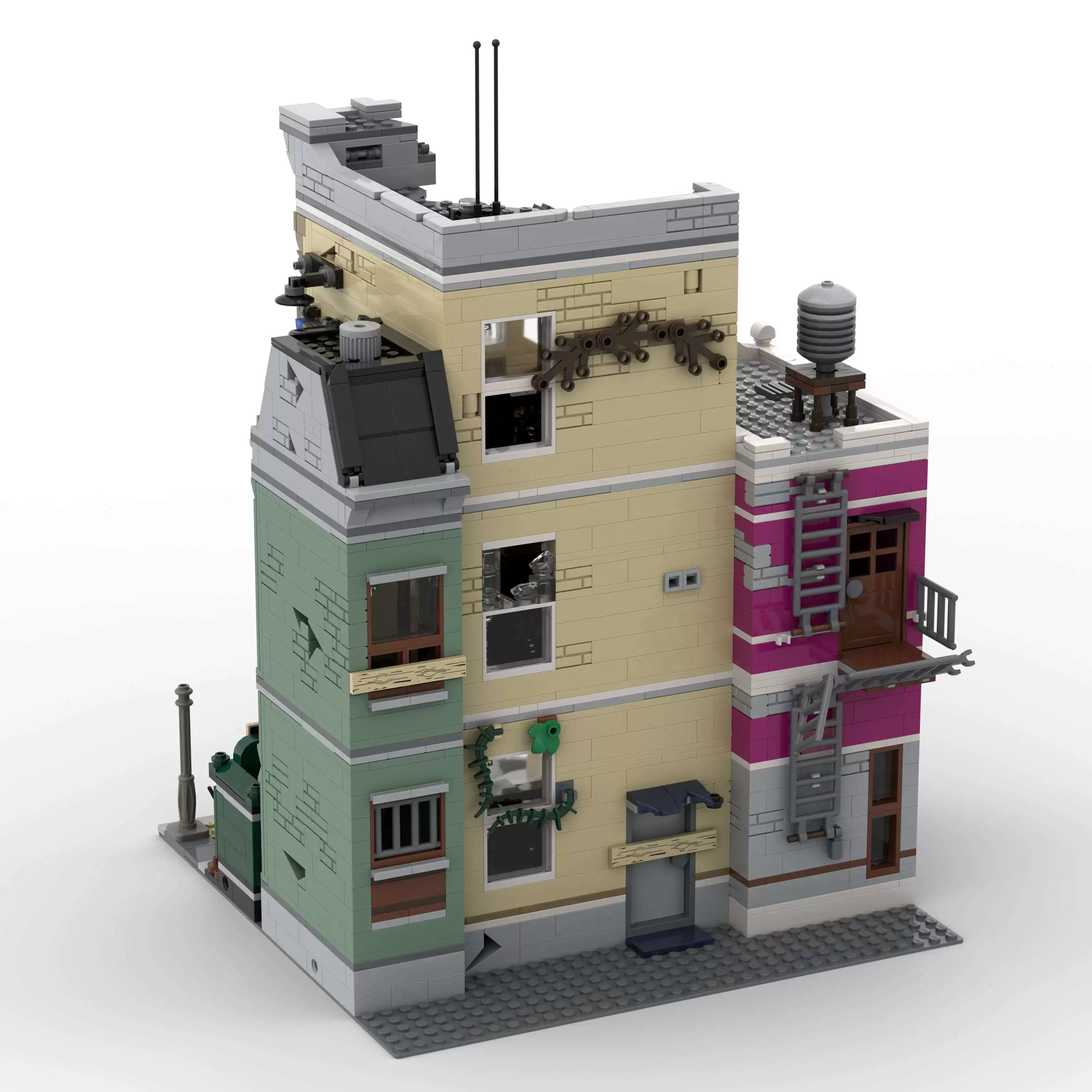 MOC 66832 - Apocalypse Police Station