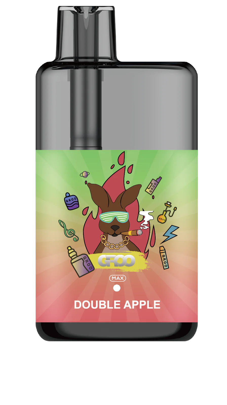 GROO MAX 10K Rechargeable Disposable Vape – Double Apple - Vaba Vape-Shop