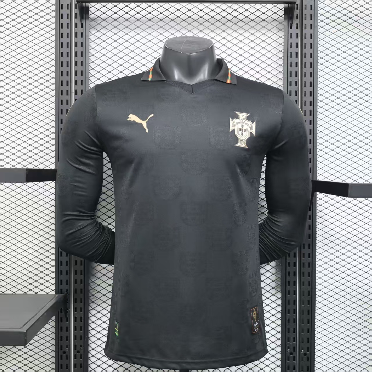 Portugal 'Black Panther' Special Edition Long Sleeve Jersey Player Version World Cup 2026