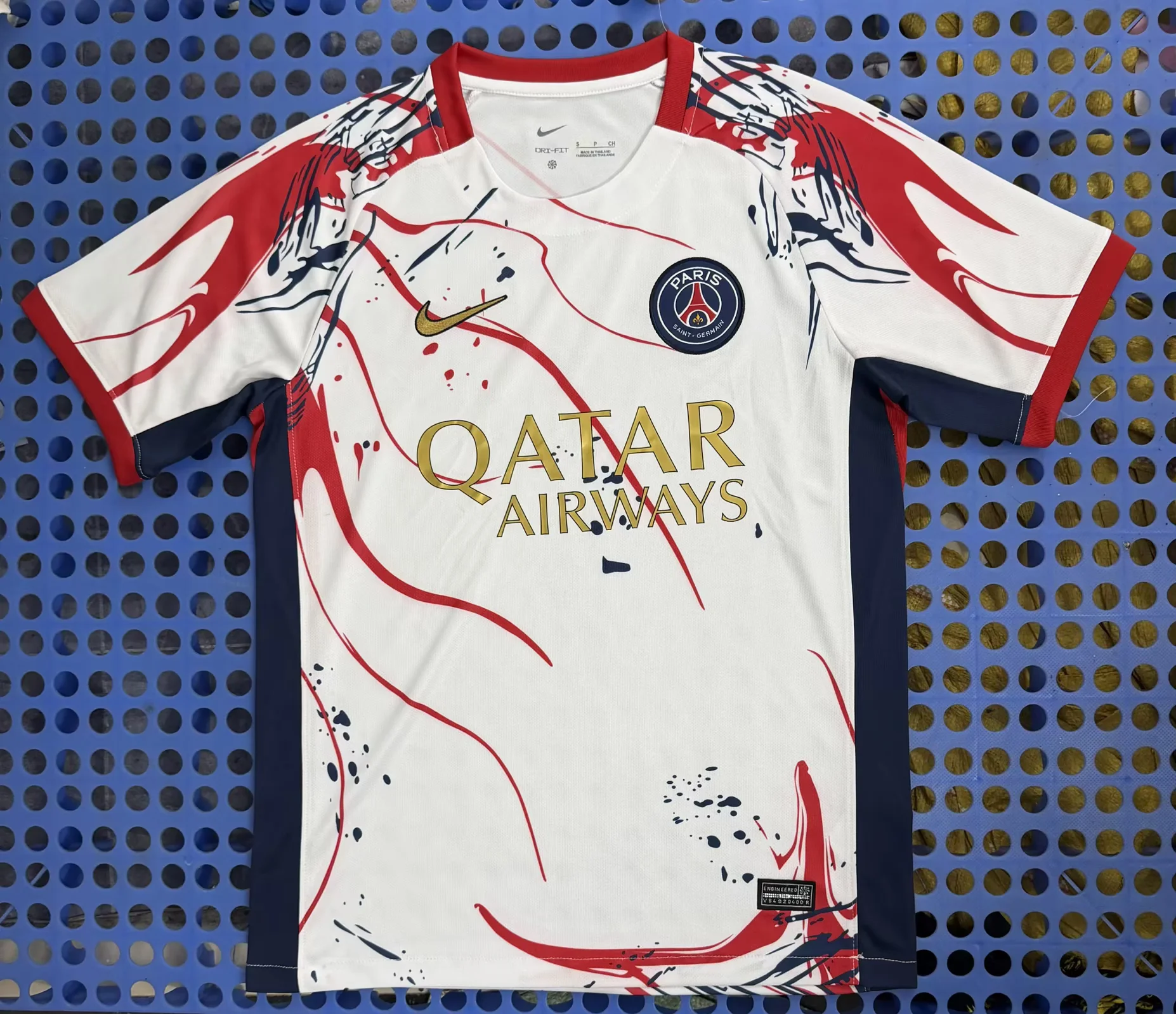 2025/2026 Paris Training Levver White Football Shirt 1:1 Thai Quality