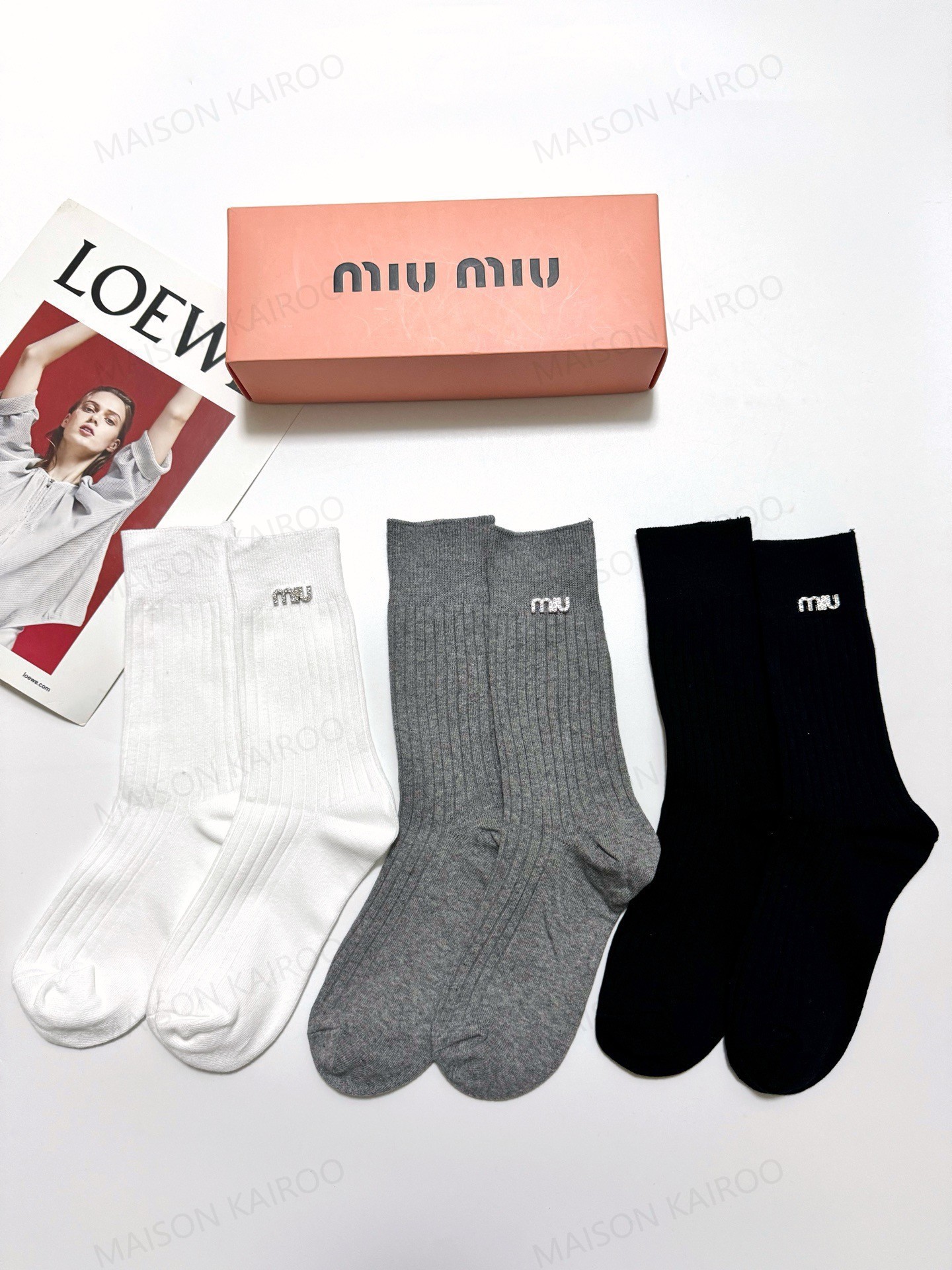 MIU MIU Socks 3-Pack - KAIROO