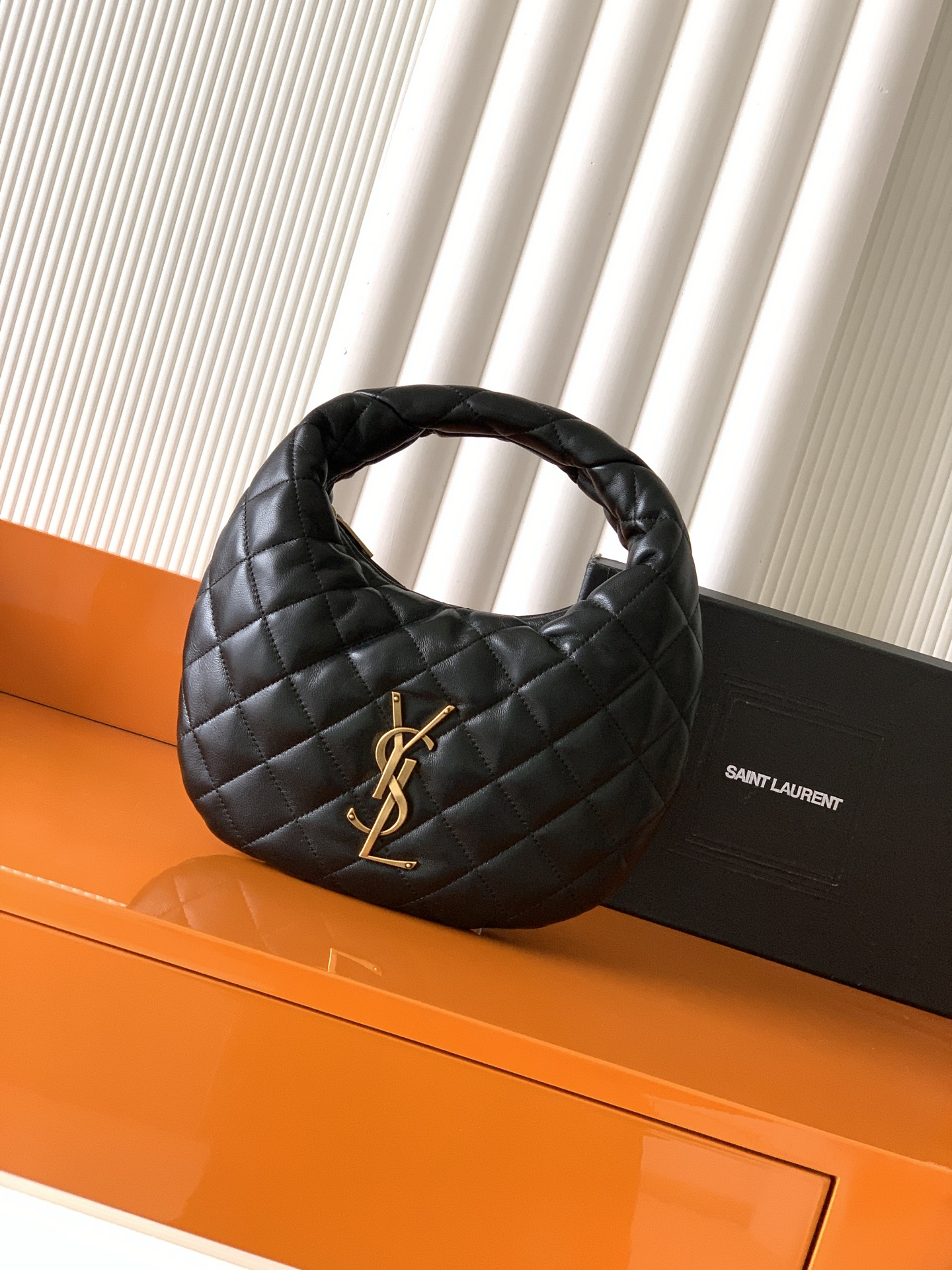 Saint Laurent Black Quilted Nappa Icarino Bag 851689