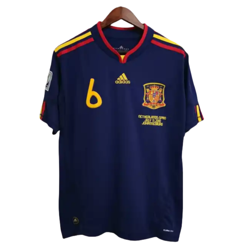 Spain Retro Jersey Away World Cup Final 2010