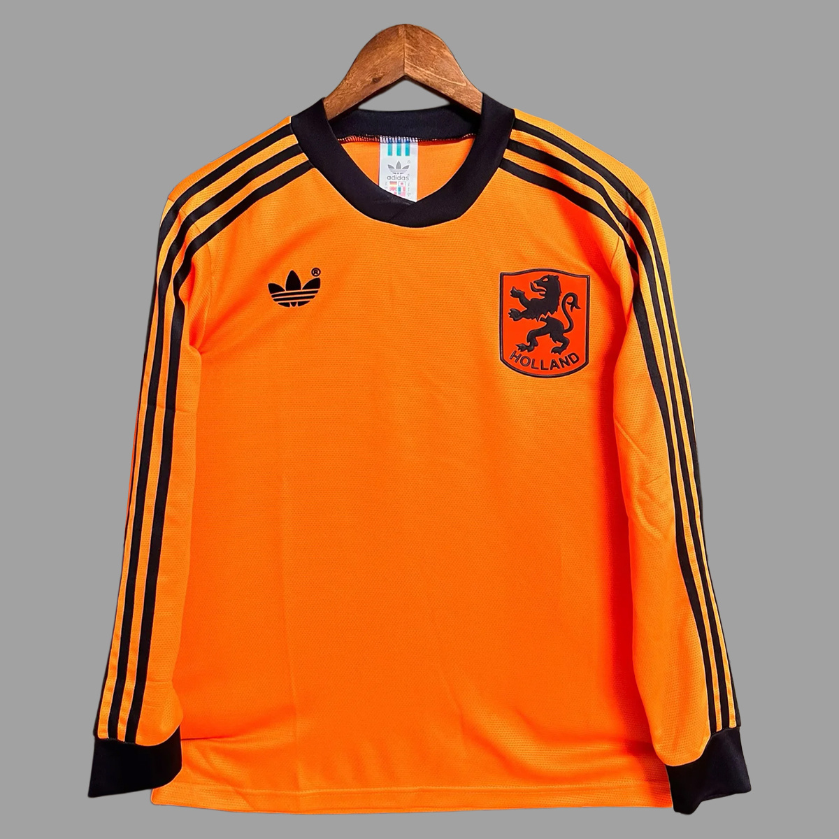 Retro 1980 Netherlands Home Kit Long Sleeves S-XXL