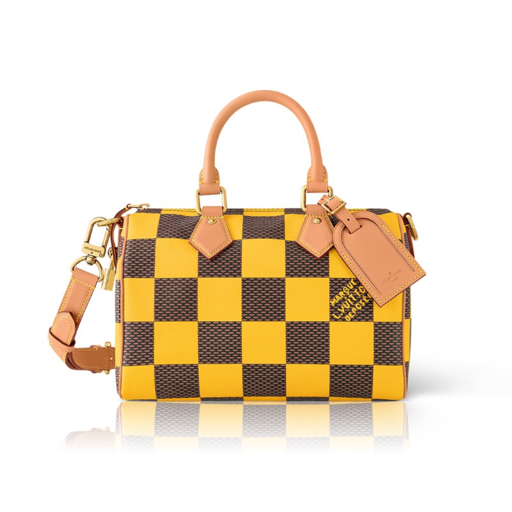 Louis Vuitton LV  Speedy 25 Checkerboard Shoulder Bag Handbag