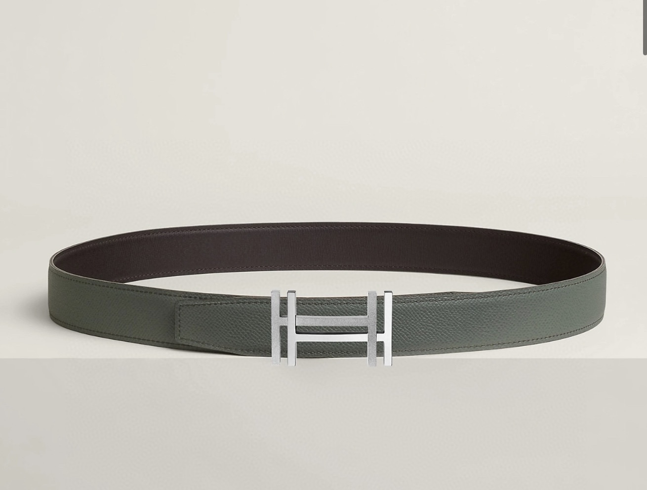 Hermes Hau Carre Reversible Leather Belt 32mm