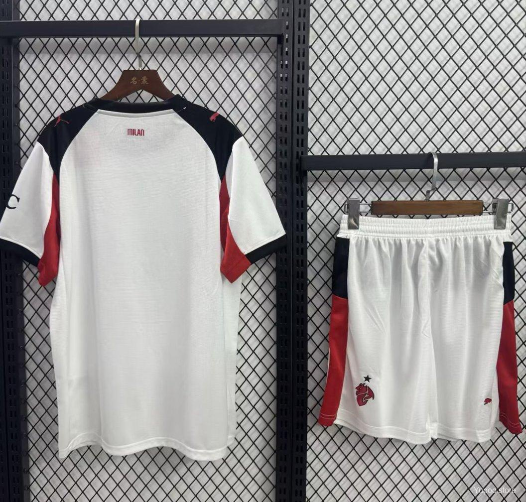 25/26 Ac Milan Kids White Kit 16-28