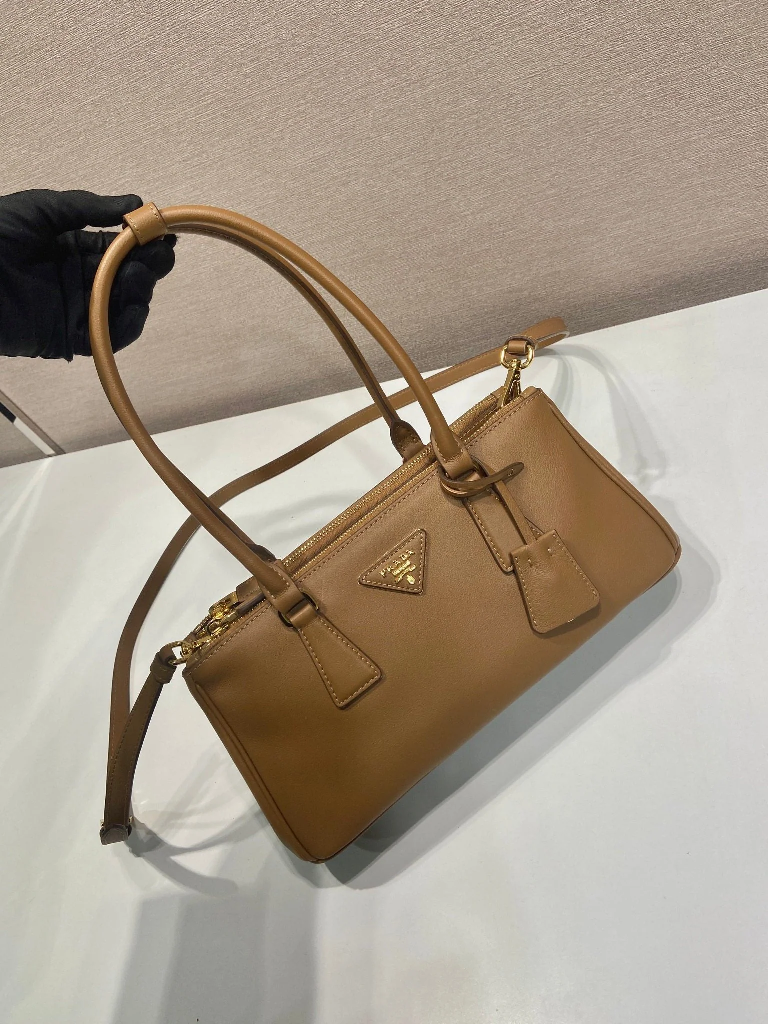 Prada PRA New killer bag brown calfskin 326426