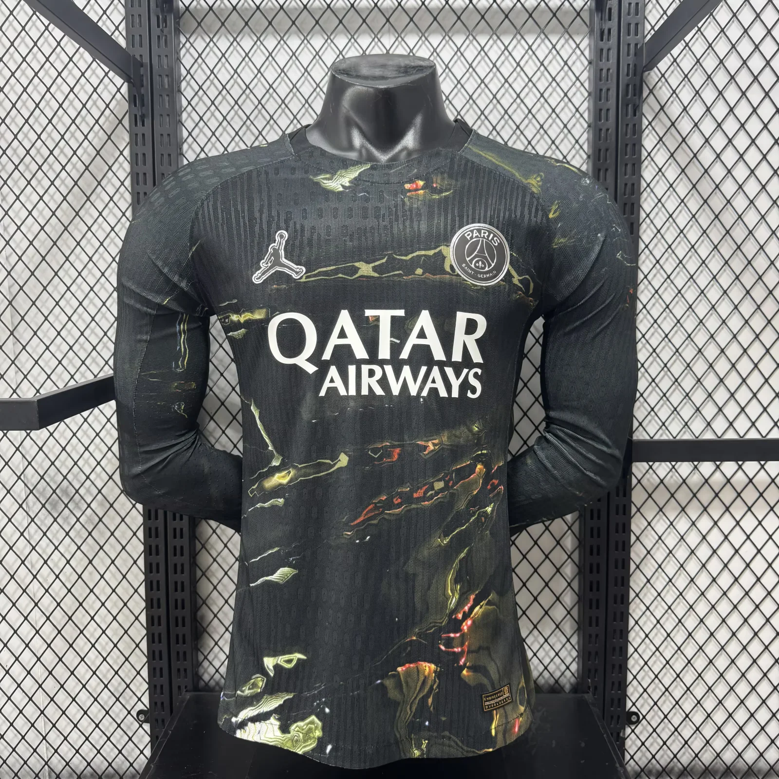 2026-27 Player Version Long Slevver Paris four Away Black Football Shirt 1:1 Thai Quality