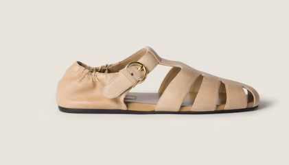 Miu Miu Nappa Leather Sandal