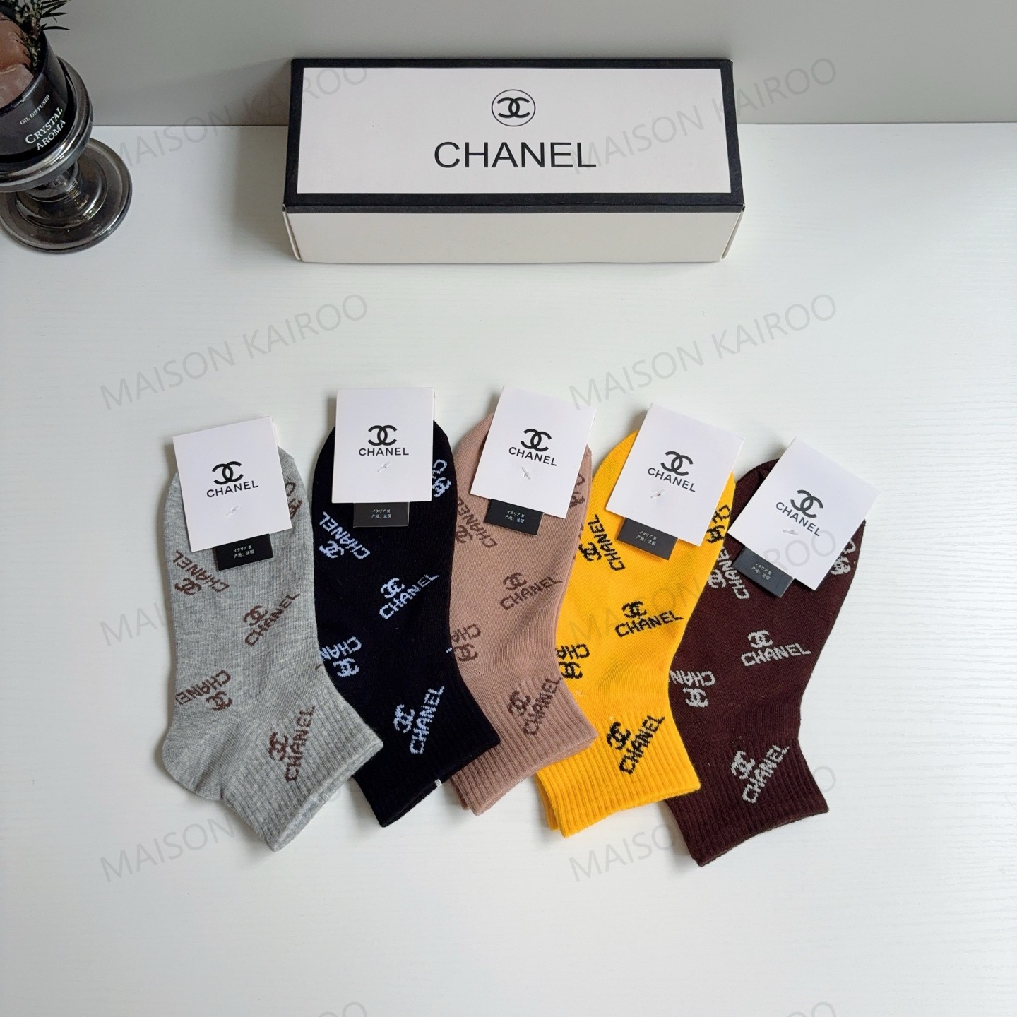 Chanel Socks 5-Pack - KAIROO