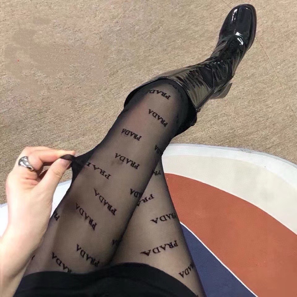 Prada Vertical Logo Sheer Stockings - KAIROO