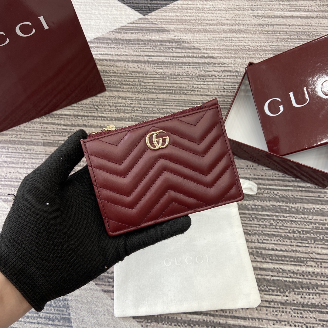 Gucci GG Marmont zip key pouch 837747