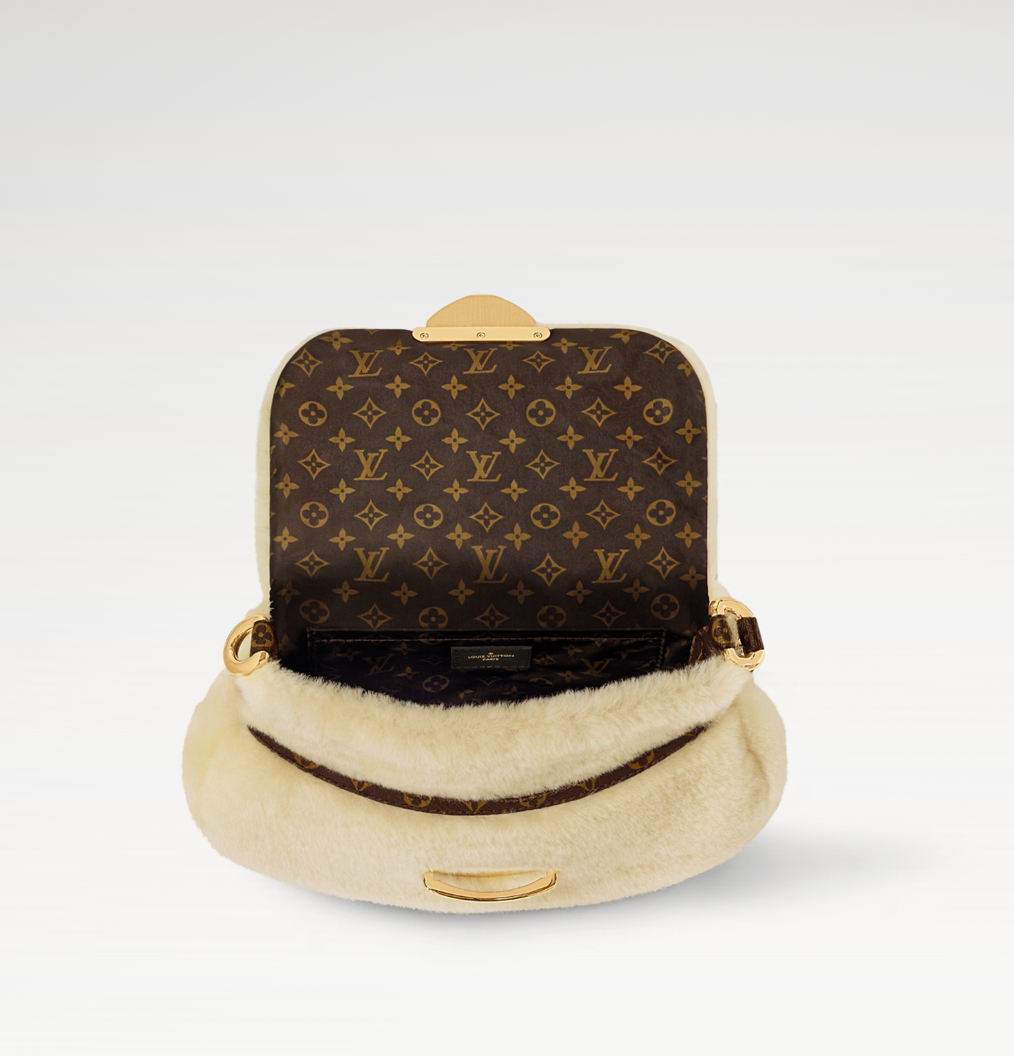 Louis Vuitton LV wool lamb bag