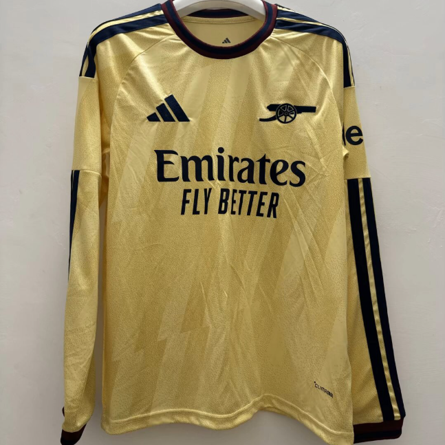 26/27 Arsenal Third Yellow Long Sleeve Jersey S-4XL Fan Version - musan