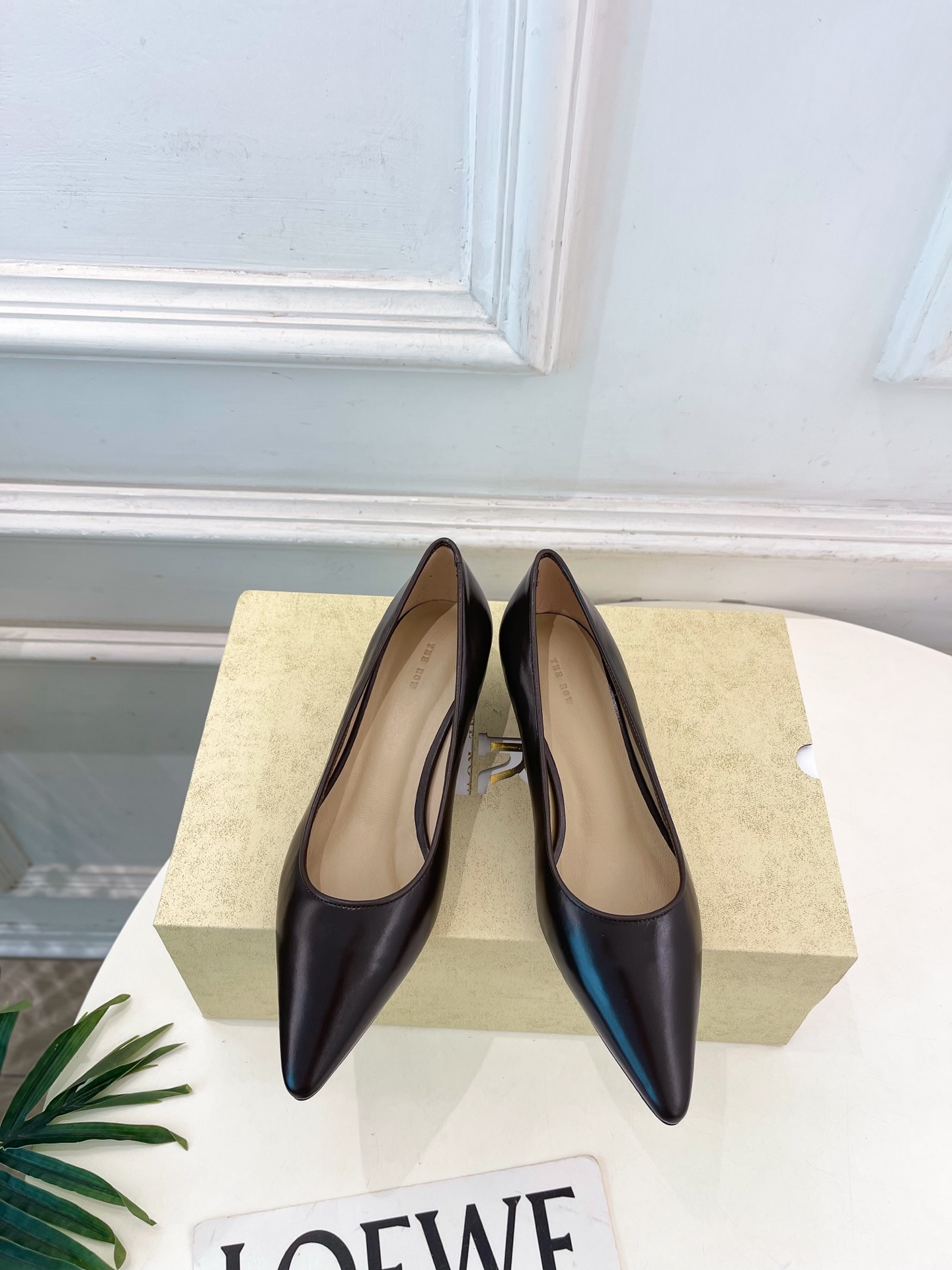 The Row Low Heel Lambskin Pump