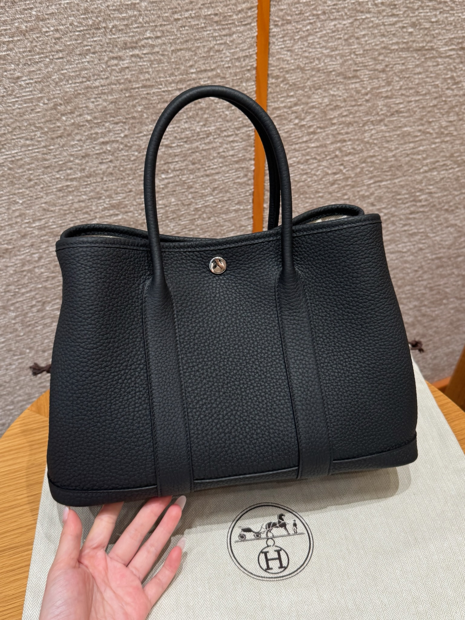 Hermes Black Negonda Garden Party 30 TPM